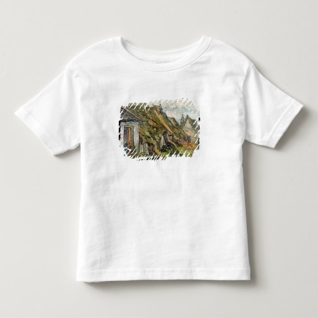 Camiseta Vincent van Gogh | Thatched casas de campo em (Frente)