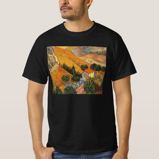 Camiseta Vincent van Gogh - Vale com Lavrador (Frente)