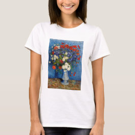 Camiseta Vincent van Gogh - Vase com Cornflower e Poppies
