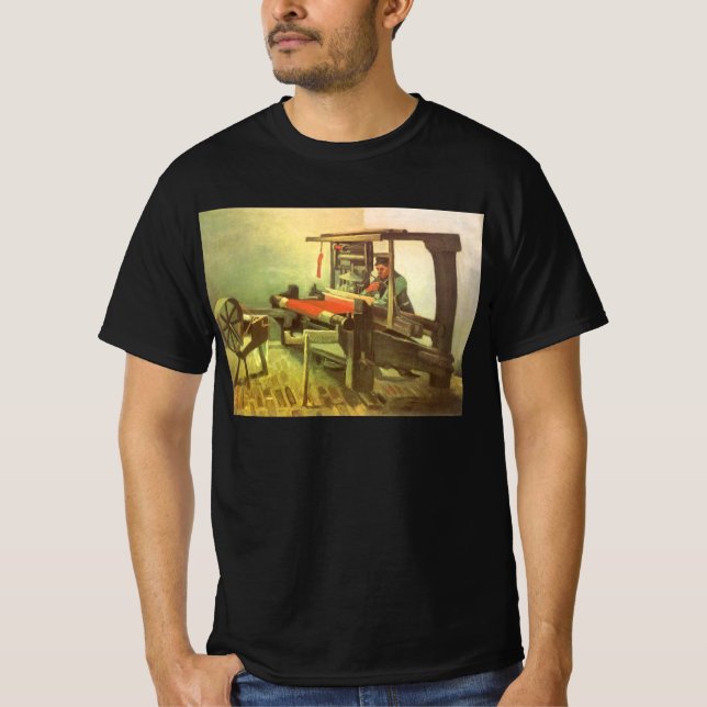 Camiseta Vincent van Gogh Weaver Enfrentando a Roda Esquerd (Frente)