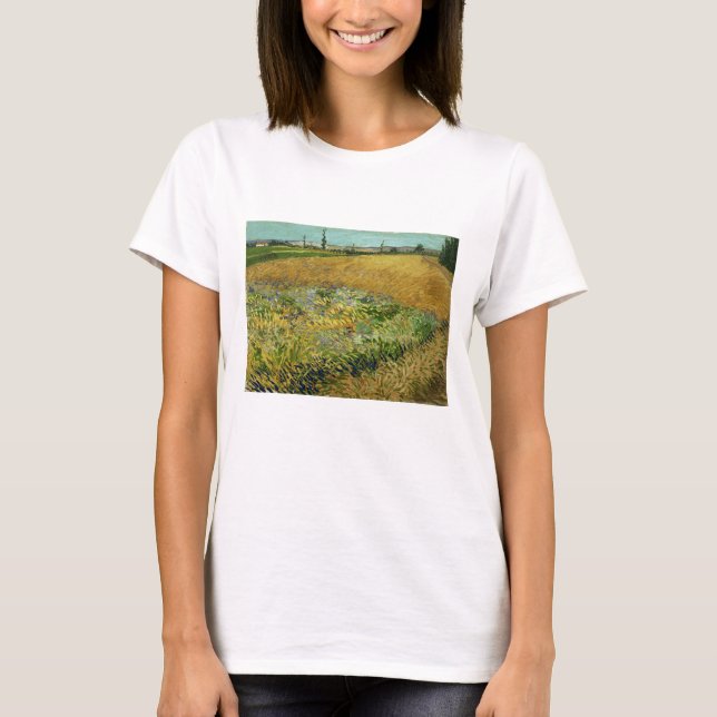 Camiseta Vincent Van Gogh, Wheatfield, Korenveld (Frente)
