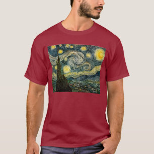 Camiseta Vincent van Gogh's The Starry Night (1889)