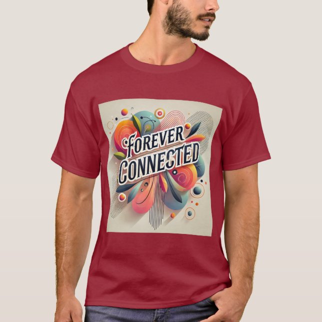 Camiseta Vinculação de Amizade para Sempre Conectada (Frente)