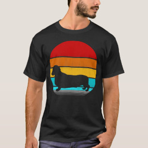 Camiseta vindima de dachshund