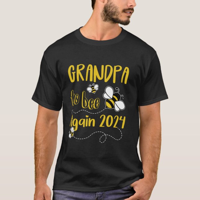 Camiseta Vindo A GRANDPA De Novo No Ano Passado De 2024 Par (Frente)