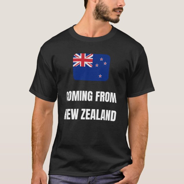 Camiseta Vindo da Nova Zelândia (Frente)