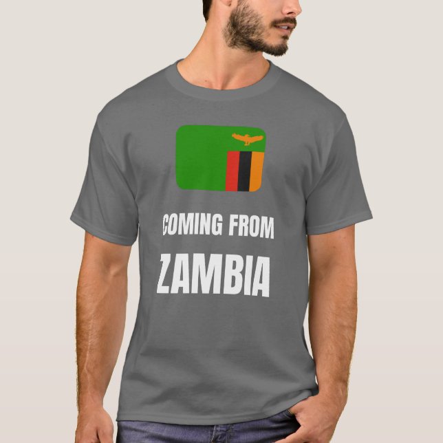 Camiseta Vindo da Zâmbia (Frente)