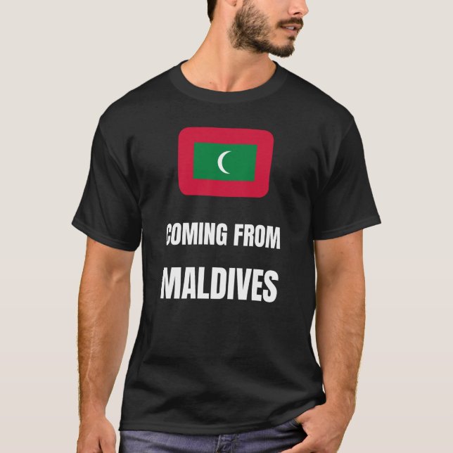 Camiseta Vindo das Maldivas (Frente)