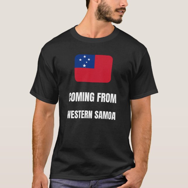 Camiseta Vindo de Samoa Ocidental (Frente)