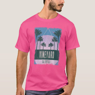 Camiseta Vineyard California CA Vintage Vaporwave Retro 80s