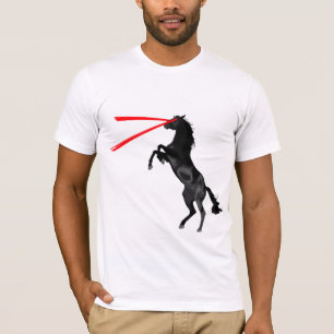 Camiseta Vingador do vermelho do cavalo do laser
