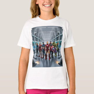 Camiseta Vingadores vs. Cyborgs