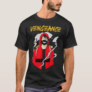 Camiseta Vingança - Camisa-T Samurai Anime Escuro