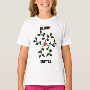 Camiseta Vinha Floral Minimalista Design Botânico Elegant