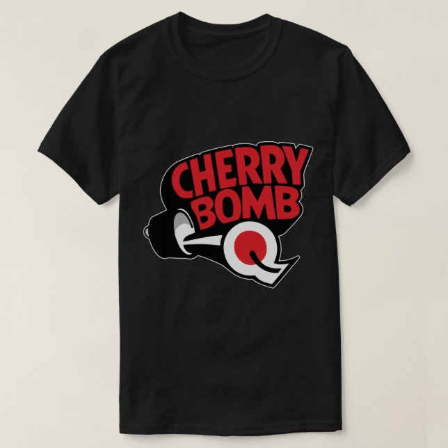 Camiseta Vinheta Cherry Bomb Exhauser 2 (Frente do Design)