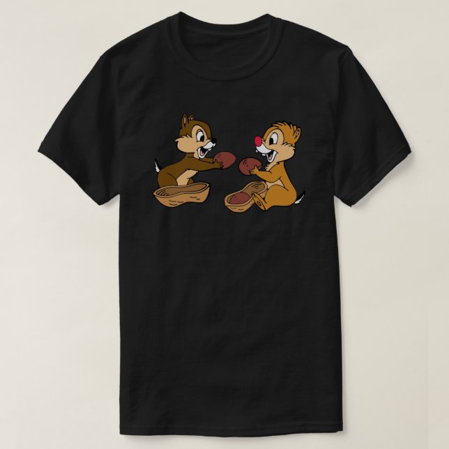 Camiseta Vinheta de amendoim Chip n Dale (Frente do Design)