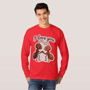 Camiseta Vinheta de Amor de Formiga Bonita - Desenho Transp