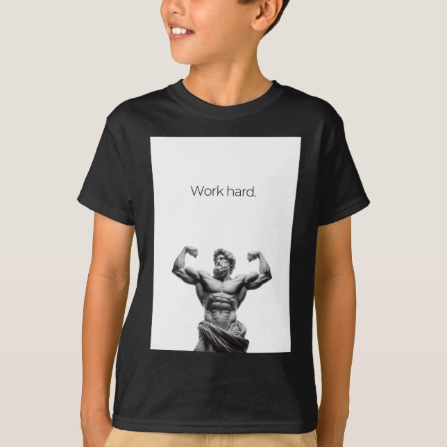 Camiseta Vinheta de Duro de Trabalho1 (Frente)