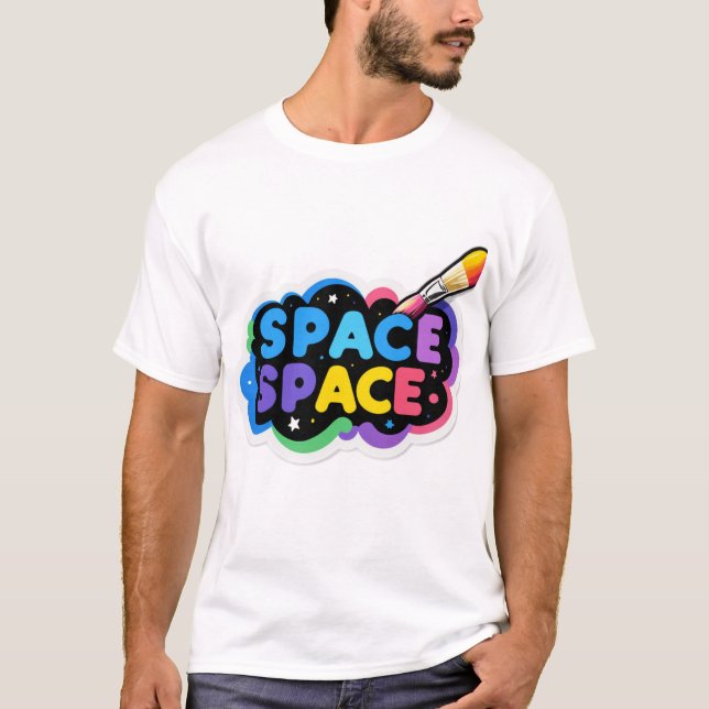 Camiseta Vinheta de Espaço Fanart (Frente)