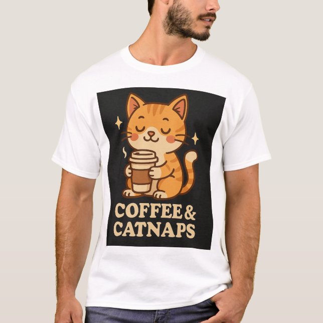 Camiseta Vinheta de gato-camiseta (Frente)