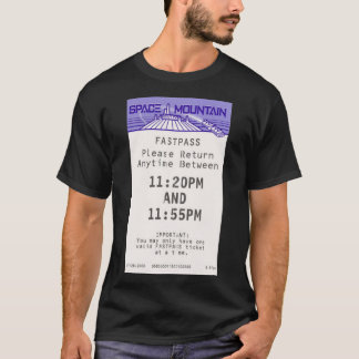 Camiseta Vinheta de Passagem de Montanha Espacial