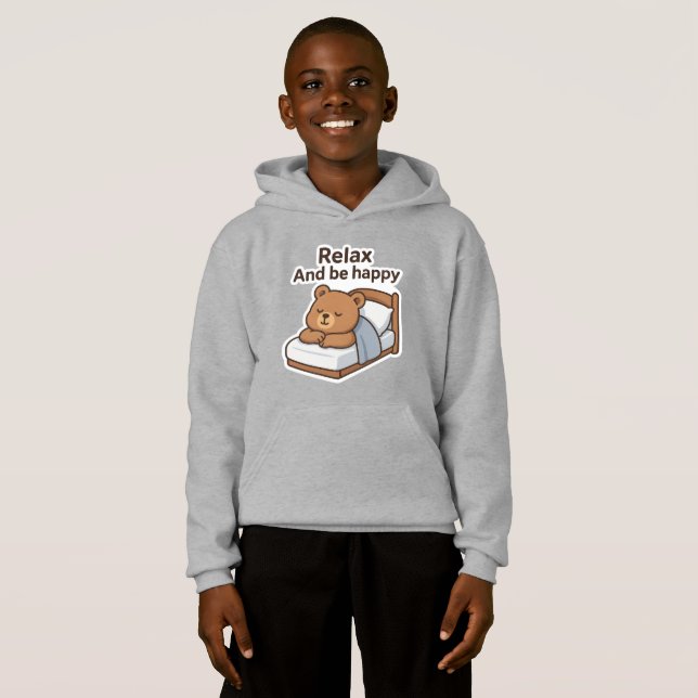 Camiseta Vinheta de Urso Sonolento Bonito (Frente Completa)