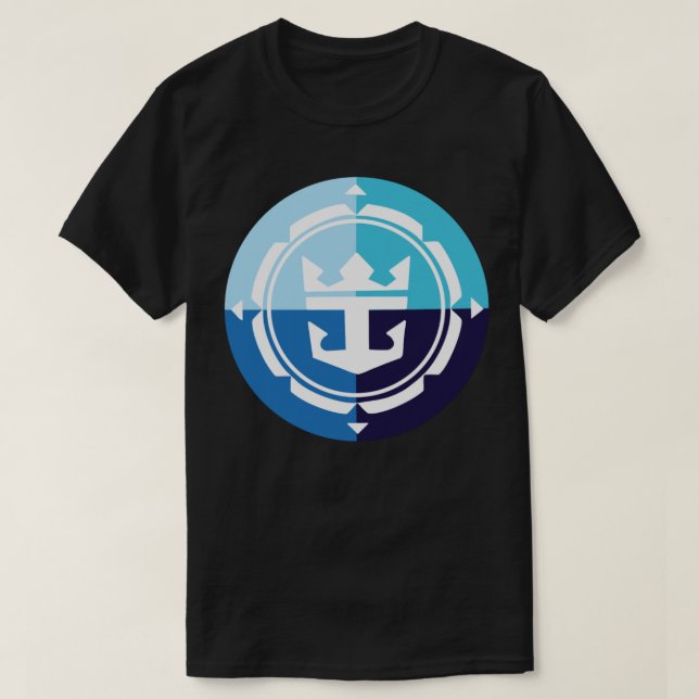 Camiseta Vinheta do logotipo do Caribe real (Frente do Design)