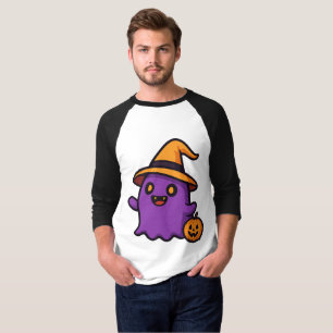 Camiseta Vinheta Fantasma do Dia das Bruxas