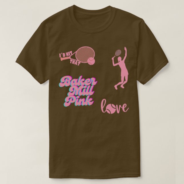 Camiseta Vinheta-Tênis rosa Baker Miller (Frente do Design)