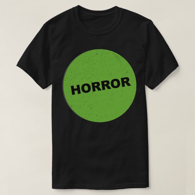 Camiseta Vinheta VHS Horror (Frente do Design)