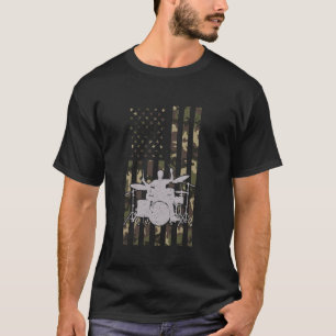 Camiseta Vinhetas e Design do tambor gráfico do melhor bate