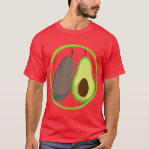 Camiseta vinhetas engraçadas avocadoráveis