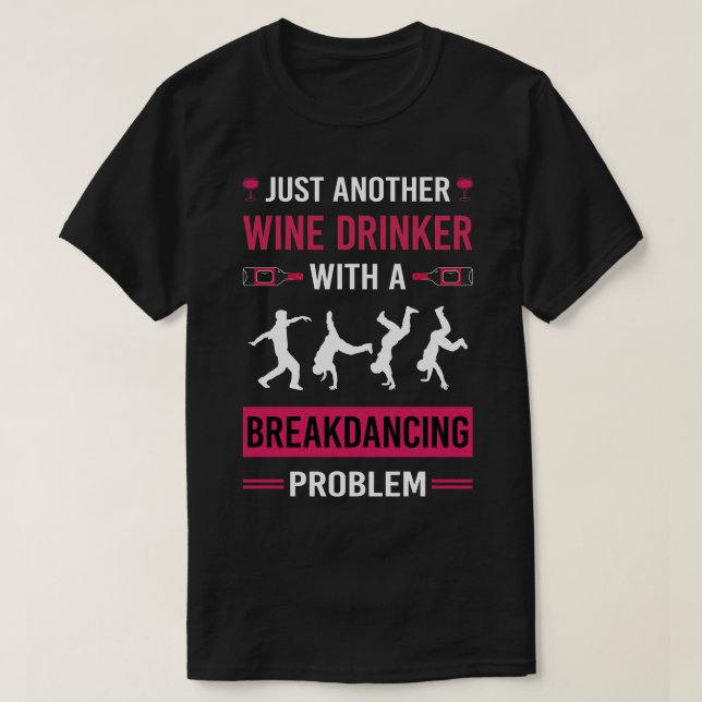 Camiseta Vinho Bebê Breakdance Breakdancer B (Frente do Design)