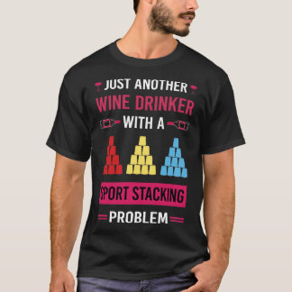 Camiseta Vinho Bebê Esportes Empilhando Taça Stacking Veloc