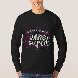 Camiseta Vinho Bebê Vinho Celular Bra Fora Do Cabelo Pó De
