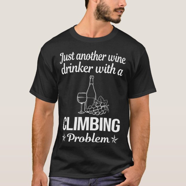 Camiseta Vinho Bebendo Subida Subida (Frente)