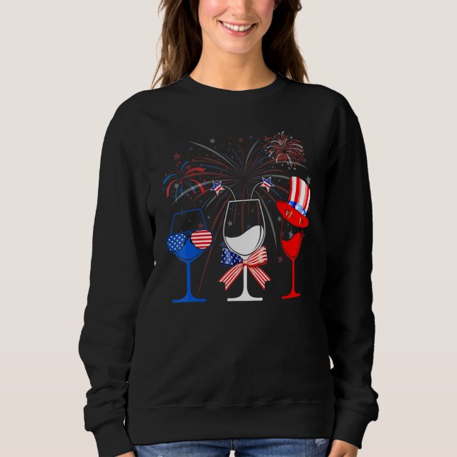 Camiseta Vinho Branco Vermelho Azul Vidro Vidro Vidro Ameri (Frente)