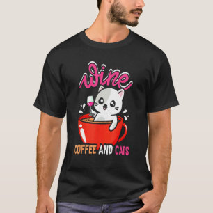 Camiseta Vinho Café Gato Gatinho Pai Mãe Dono de Animal Pap