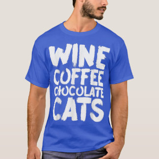 Camiseta Vinho Café Gatos de Chocolate