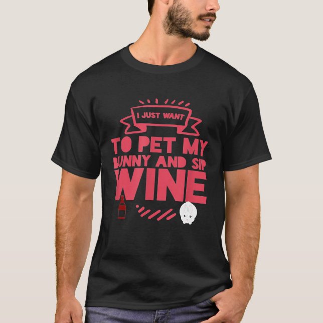 Camiseta Vinho Coelho Animais Mulheres (Frente)