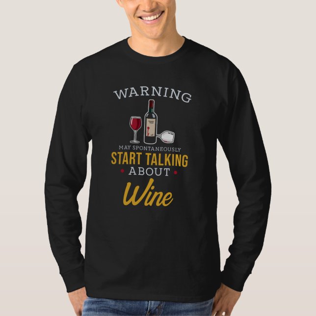 Camiseta Vinho Dando Engraçado Dizendo (Frente)