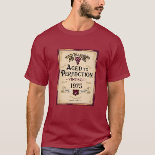 Camiseta Vinho de aniversário de 50 anos, envelhecido à per