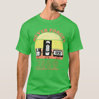 Camiseta Vinho de Edição Limitada de Aniversário de 1980 Nu