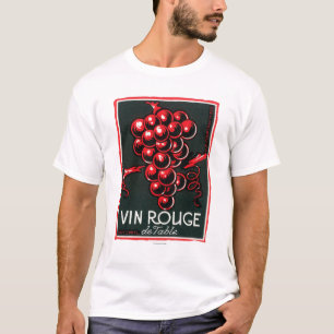 Camiseta Vinho de mesa LabelEurope do De do vermelho de Vin