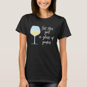 Camiseta Vinho Dê um Copo de Uvas para Essa Garota