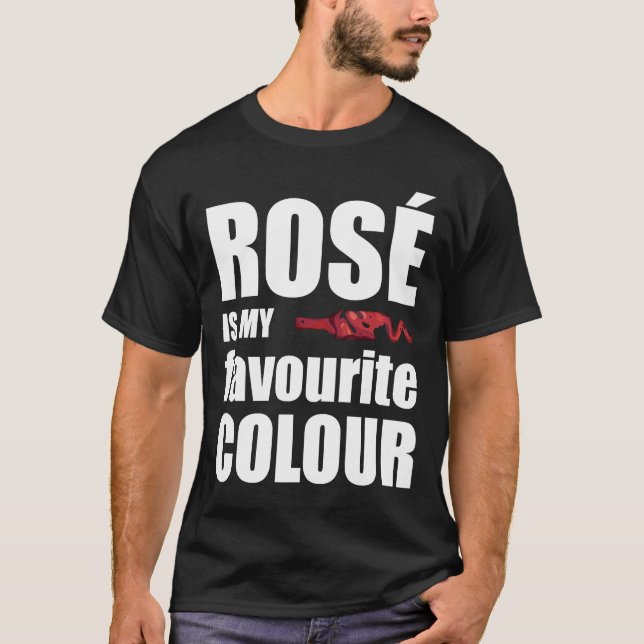 Camiseta Vinho Dizendo Rosé (Frente)