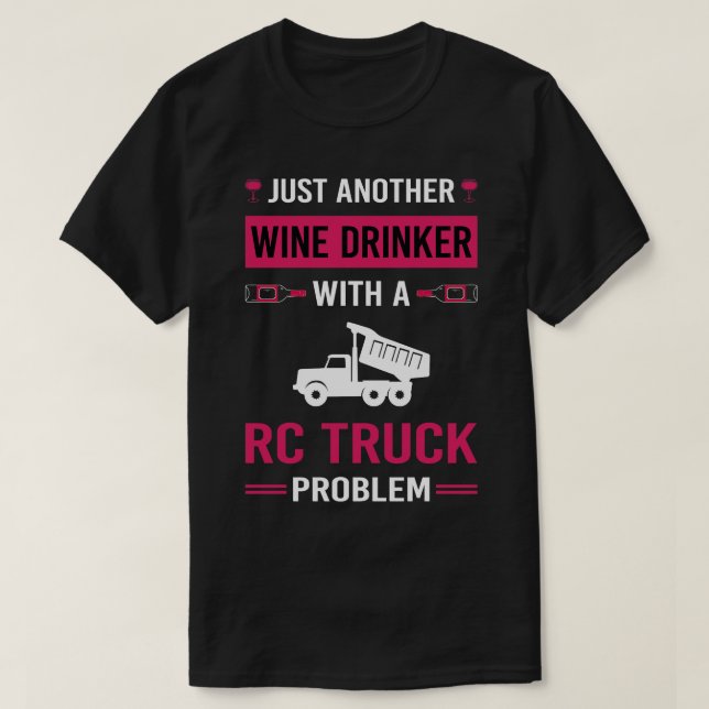 Camiseta Vinho Drinker RC Caminhões (Frente do Design)