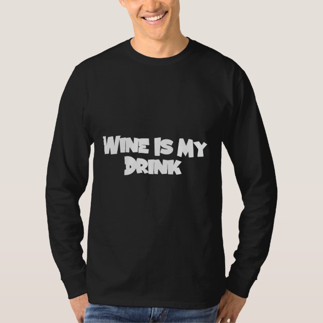 Camiseta Vinho É Minha Bebida (Frente)