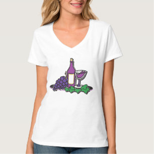 Camiseta Vinho e Uvas Roxas
