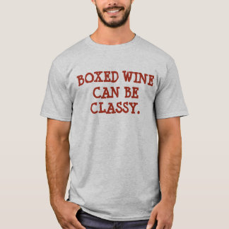 Camiseta Vinho-elegante encaixotado